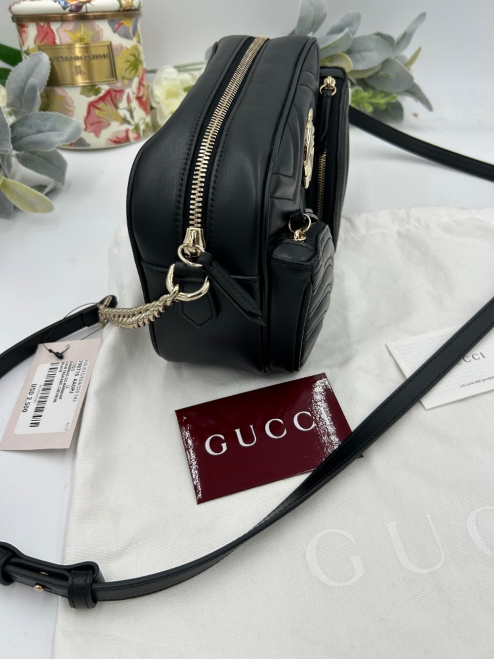 Women’s Gucci GG Marmont Multi-Compartment Small Shoulder Bag. Made in Italy. - Picture 13 of 13